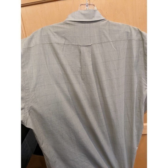 Nordstrom Men's Shop‎ 16/34 Button Down Long Sleeve Shirt Green plaid blue pink - Picture 4 of 4